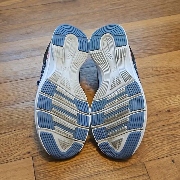 New Balance Cush 711 Women's Running Shoes Grey Pink and Blue - Picture 3 of 6